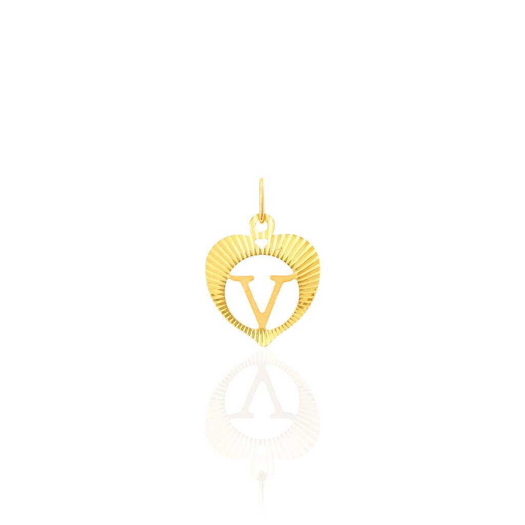 Pendentif Eudocie Coeur Lettre Or Jaune - Pendentifs Famille | Histoire d’Or