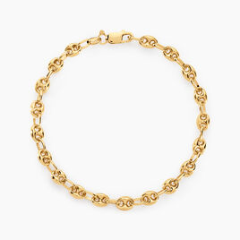 Bracelet Maille Dami Maille Grain De Café Or Jaune - Bracelets chaîne Femme | Histoire d’Or