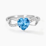 Bague Atieno Argent Blanc Oxyde De Zirconium - Bagues solitaires Femme | Histoire d&rsquo;Or