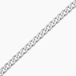 Bracelet Casper Maille Gourmette Argent Blanc - Bracelets cha&icirc;ne Homme | Histoire d&rsquo;Or