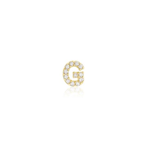 Boucle D'oreille Puce Unitaire Jodoca Or Jaune Oxyde De Zirconium - Clous d'oreilles Femme | Histoire d’Or