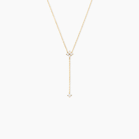 Collier Cahir Or Jaune Oxyde De Zirconium - Colliers Femme | Histoire d&rsquo;Or