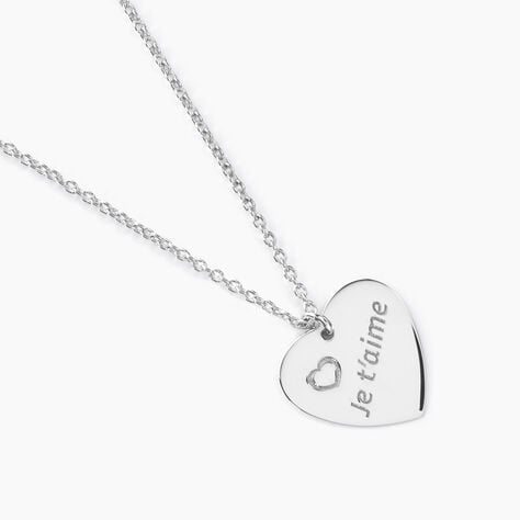Collier Argent Blanc Sharla - Colliers fantaisie Femme | Histoire d’Or
