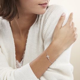 Bracelet Argent Blanc Burt Perles De Culture Oxydes De Zirconium - Bracelets fantaisie Femme | Histoire d’Or