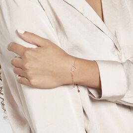 Bracelet Argent Rose Estina - Bracelets Coeur Femme | Histoire d’Or