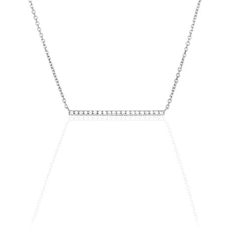 Collier Alayna Or Blanc Diamant - Colliers Femme | Histoire d’Or