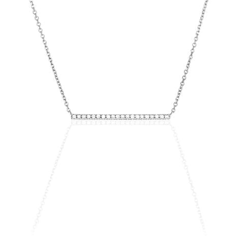 Collier Alayna Or Blanc Diamant - Colliers Femme | Histoire d’Or