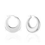 Cr&eacute;oles Creolia Acier Blanc - Boucles d'oreilles cr&eacute;oles Femme | Histoire d&rsquo;Or