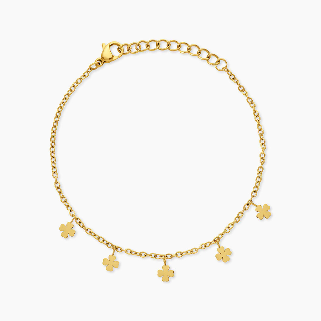 Bracelet Eva Acier Jaune - Bijoux sans pierre Femme | Histoire d&rsquo;Or