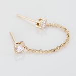 Bijou D'oreille Unitaire Pendante Plaqu&eacute; Or Jaune Dofi Oxyde - Boucles d'oreilles fantaisie Femme | Histoire d&rsquo;Or