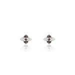 Boucles D'oreilles Pendantes Enid Or Blanc Diamant - Clous d'oreilles Femme | Histoire d&rsquo;Or