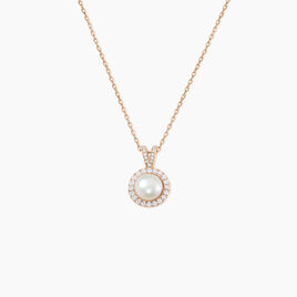 Collier Olivia Argent Rose Perle De Culture Et Oxyde De Zirconium - Colliers fantaisie Femme | Histoire d’Or