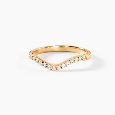 Bague Myrrhe Plaqu&eacute; Or Jaune Oxyde De Zirconium - Bagues avec pierre Femme | Histoire d&rsquo;Or