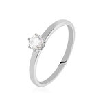 Bague Solitaire Natalia Pl Platine Blanc Diamant - Bagues solitaires Femme | Histoire d&rsquo;Or