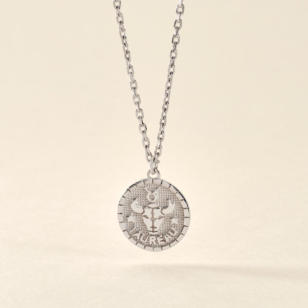 Collier Argent Blanc Hosni - Colliers Zodiaque Homme | Histoire d’Or