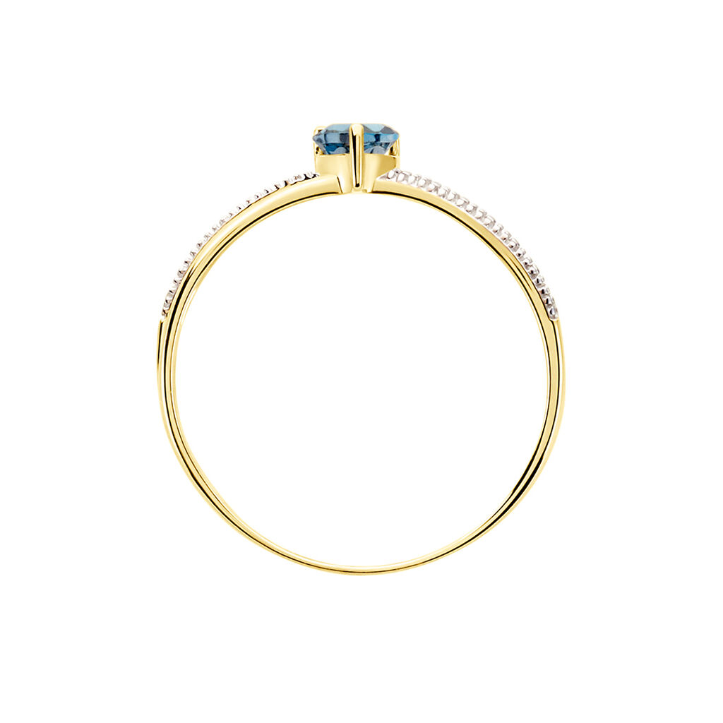 Bague Rory Or Jaune Topaze - Bagues solitaires Femme | Histoire d’Or
