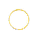 Alliance Strie Fantaisie Demi Jonc Classique Or Bicolore - Alliances Unisex | Histoire d&rsquo;Or