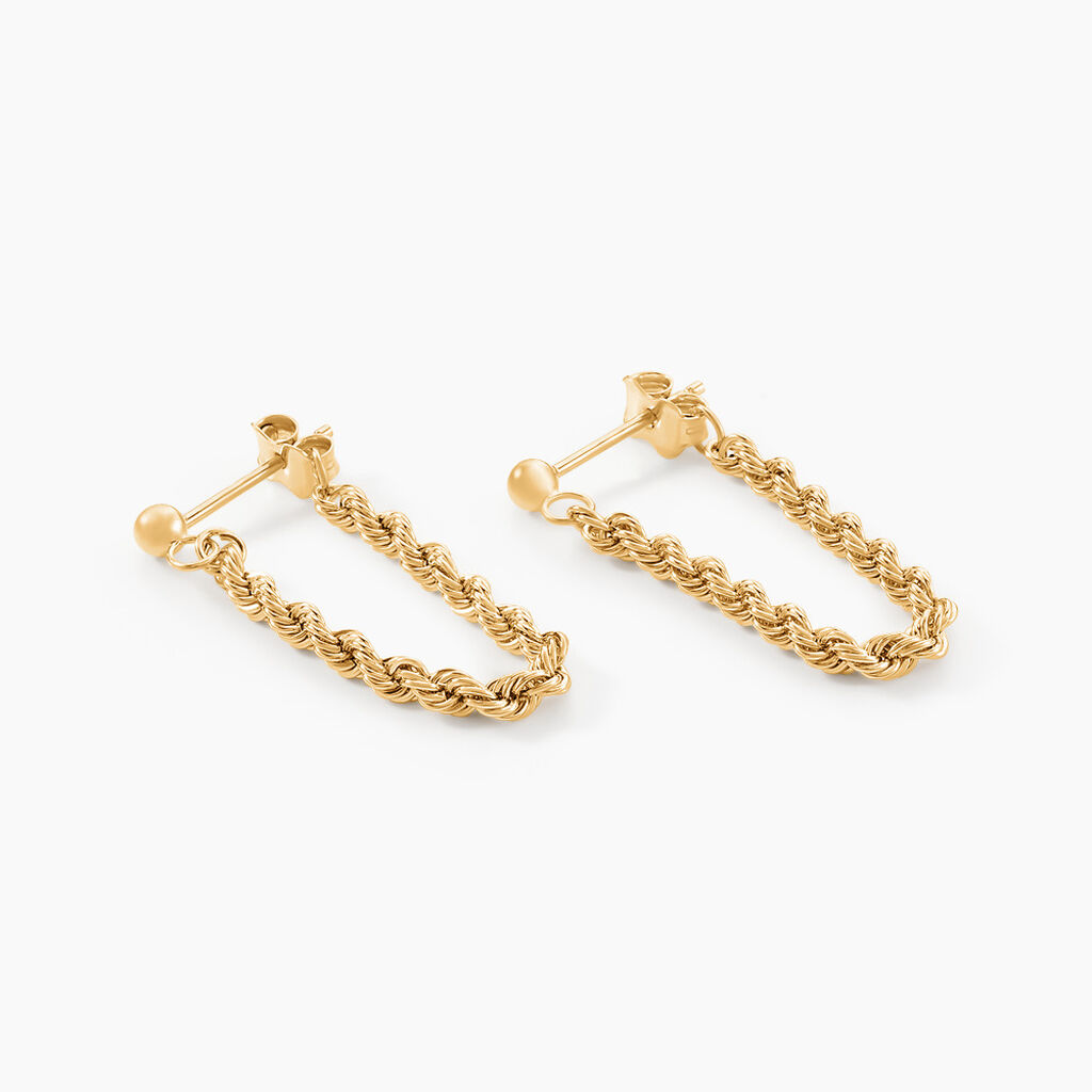 Boucles D'oreilles Pendantes Cordelia Or Jaune