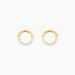 Boucles D'oreilles Puces Rimya Or Jaune Oxyde De Zirconium - Clous d'oreilles Femme | Histoire d’Or