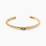 Bracelet Jonc Angelica Plaque Or Jaune Oxyde De Zirconium - Bracelets joncs Femme | Histoire d&rsquo;Or
