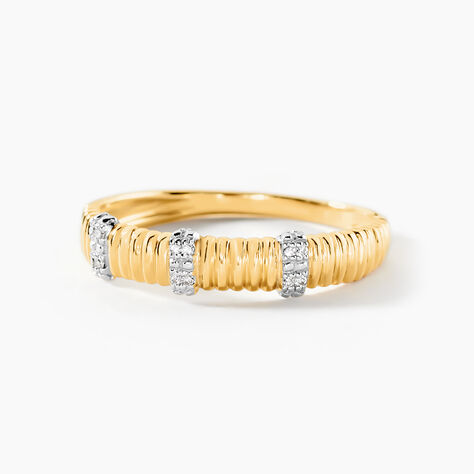 Bague Precious Line Or Jaune Diamant - Bagues avec pierre Femme | Histoire d&rsquo;Or