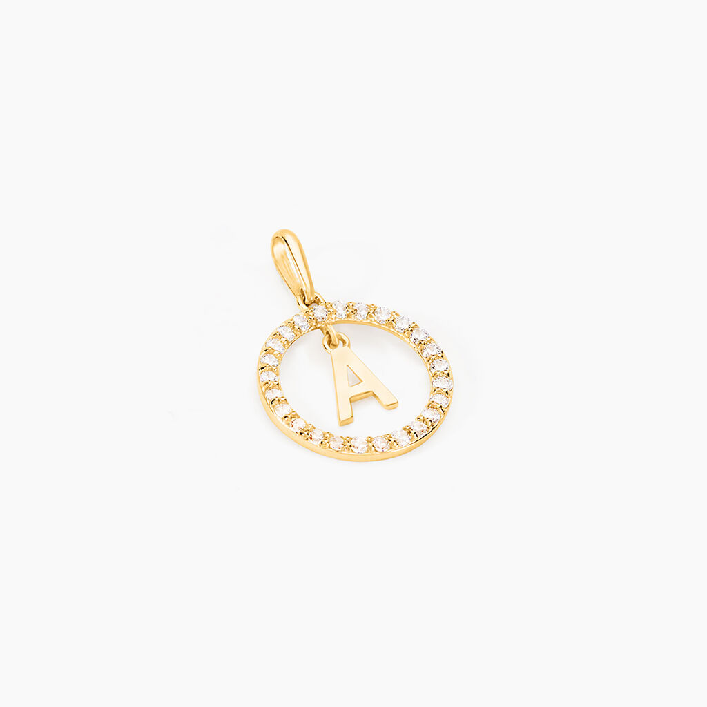Pendentif Gabe Or Jaune Oxyde De Zirconium - Pendentifs Femme | Histoire d&rsquo;Or