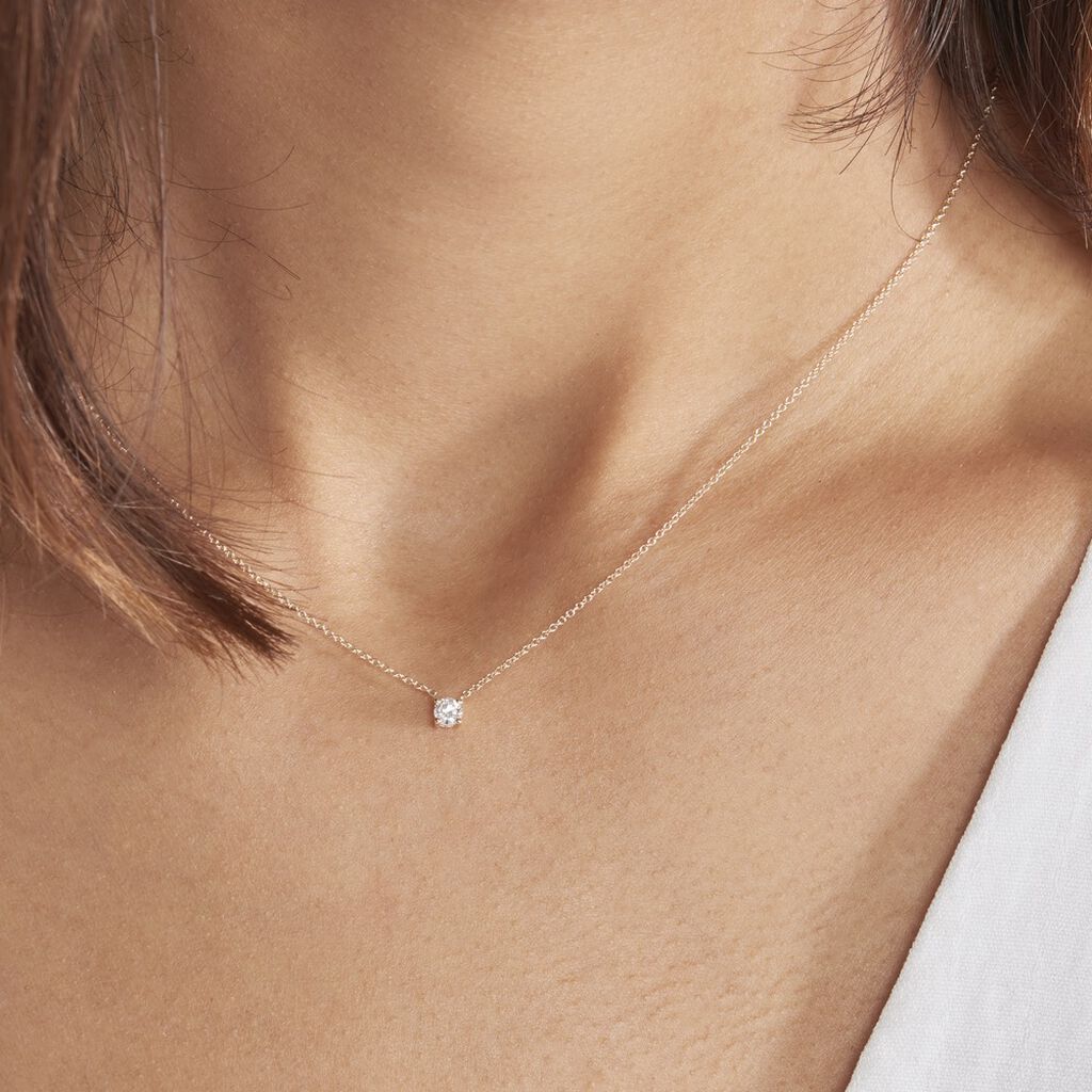Collier Or Jaune Aphrodite Et Diamant - Colliers Femme | Histoire d’Or