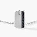 Collier Lovaina Acier Blanc - Colliers Homme | Histoire d&rsquo;Or