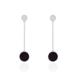 Boucles D'oreilles Pendantes Adonya Argent Céramique Et Oxyde - Boucles d'oreilles fantaisie Femme | Histoire d’Or