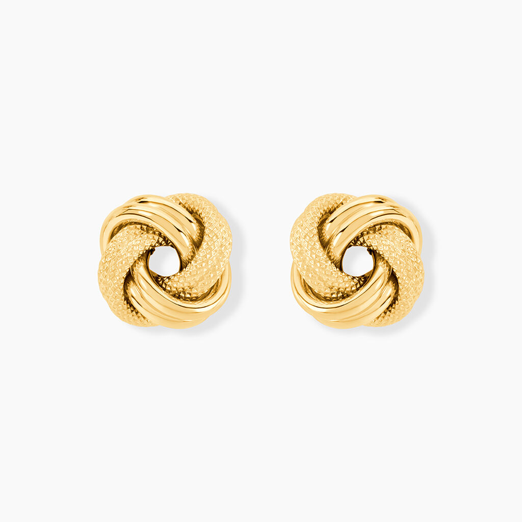 Boucles D'Oreilles Puces Gereon Or Jaune - Clous d'oreilles Femme | Histoire d&rsquo;Or