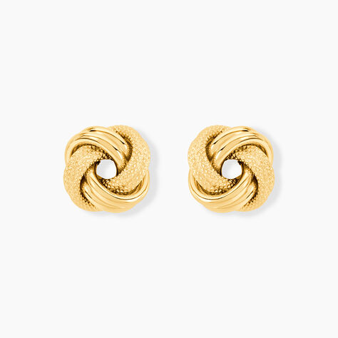 Boucles D'Oreilles Puces Gereon Or Jaune - Clous d'oreilles Femme | Histoire d&rsquo;Or