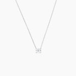 Collier Naziha Or Blanc Oxyde De Zirconium - Colliers Femme | Histoire d&rsquo;Or