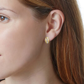 Boucles D'oreilles Puces Or Jaune Diamant - Boucles d'oreilles pendantes Femme | Histoire d’Or