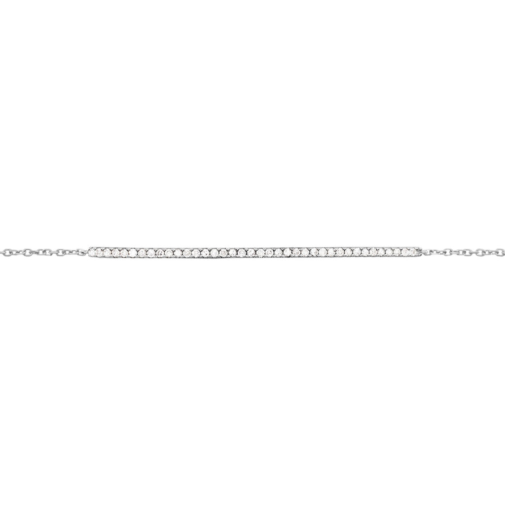 Bracelet Or Blanc Nalania Diamant - Bracelets Femme | Histoire d’Or