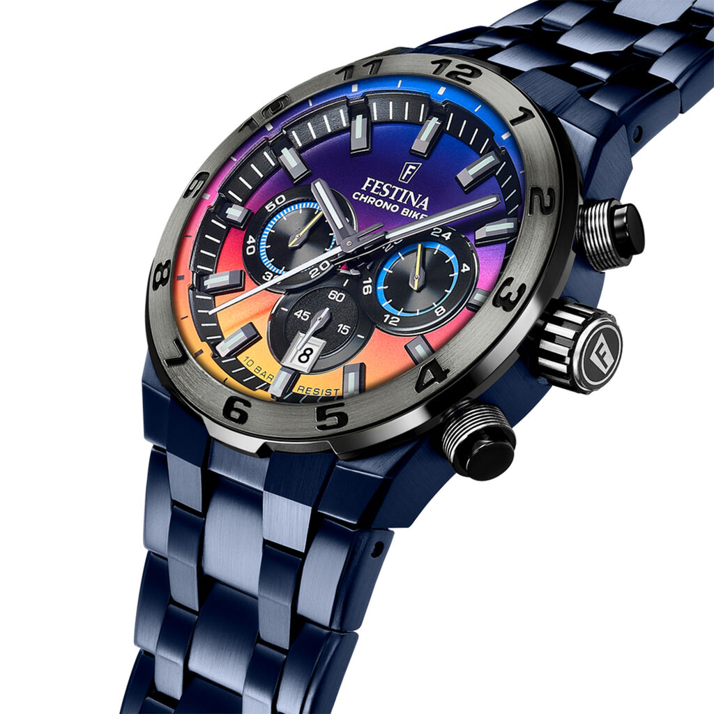Montre Festina Chrono Bike Edition Speciale Multicolore - F&ecirc;te des p&egrave;res Homme | Histoire d&rsquo;Or
