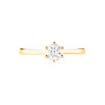 Bague Solitaire Athena Or Jaune Diamant - Bagues solitaires Femme | Histoire d&rsquo;Or