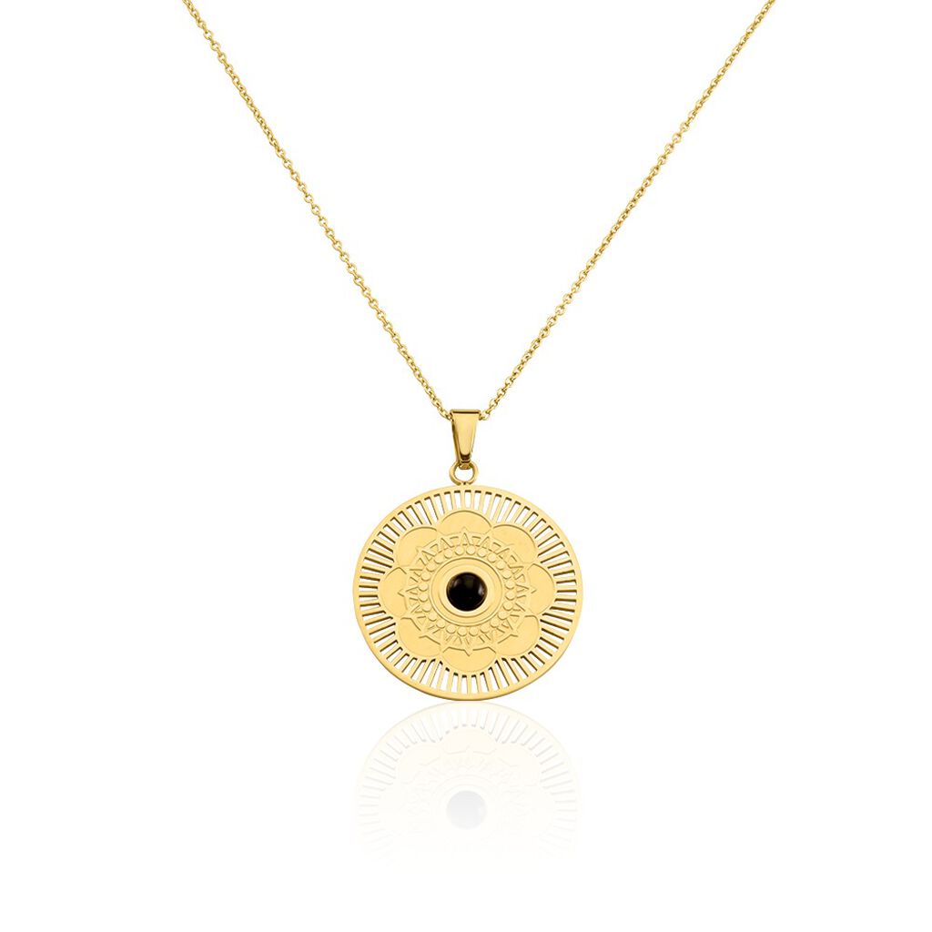 Collier Sautoir Acier Doré  Staffan Agate - Sautoirs Femme | Histoire d’Or