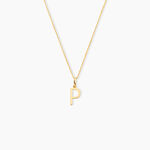 Pendentif Ionia Lettre Or Jaune - Pendentifs Famille | Histoire d&rsquo;Or