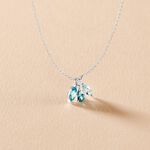 Collier Spring Or Blanc Topaze Oxyde De Zirconium - Colliers Femme | Histoire d&rsquo;Or