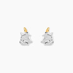 Boucles D'Oreilles Puces Or Jaune Argent Blanc - Clous d'oreilles Femme | Histoire d&rsquo;Or