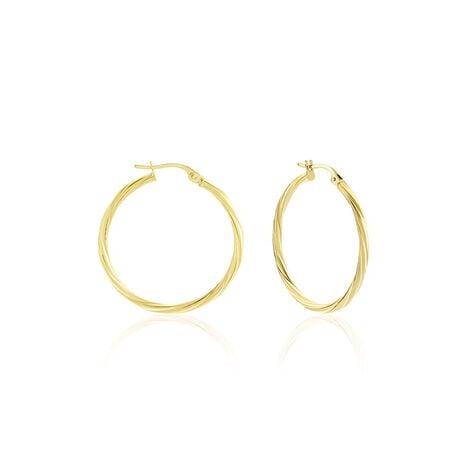 Créoles Youri Or Jaune - Boucles d'oreilles créoles Femme | Histoire d’Or