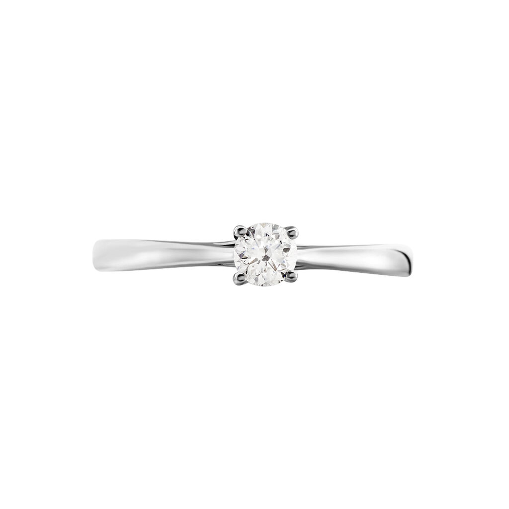 Bague Solitaire Victoria Platine Blanc Diamant - Bagues solitaires Femme | Histoire d’Or
