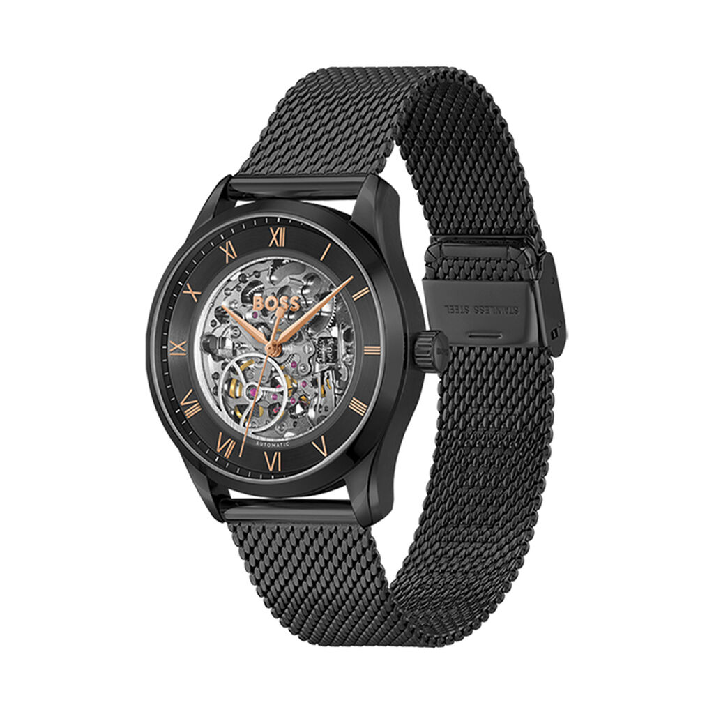 Montre Boss Principle Skeleton Noir - Montres Homme | Histoire d’Or