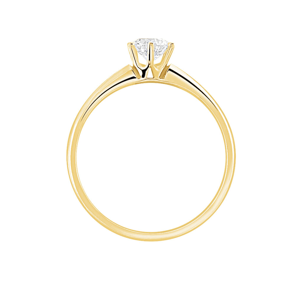 Bague Solitaire Samantha Or Jaune Diamant - Bagues solitaires Femme | Histoire d’Or