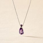 Collier Yrene Or Blanc Amethyste - Colliers Femme | Histoire d&rsquo;Or