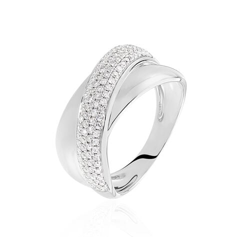 Bague Annoncia Or Blanc Diamant - Bagues avec pierre Femme | Histoire d’Or