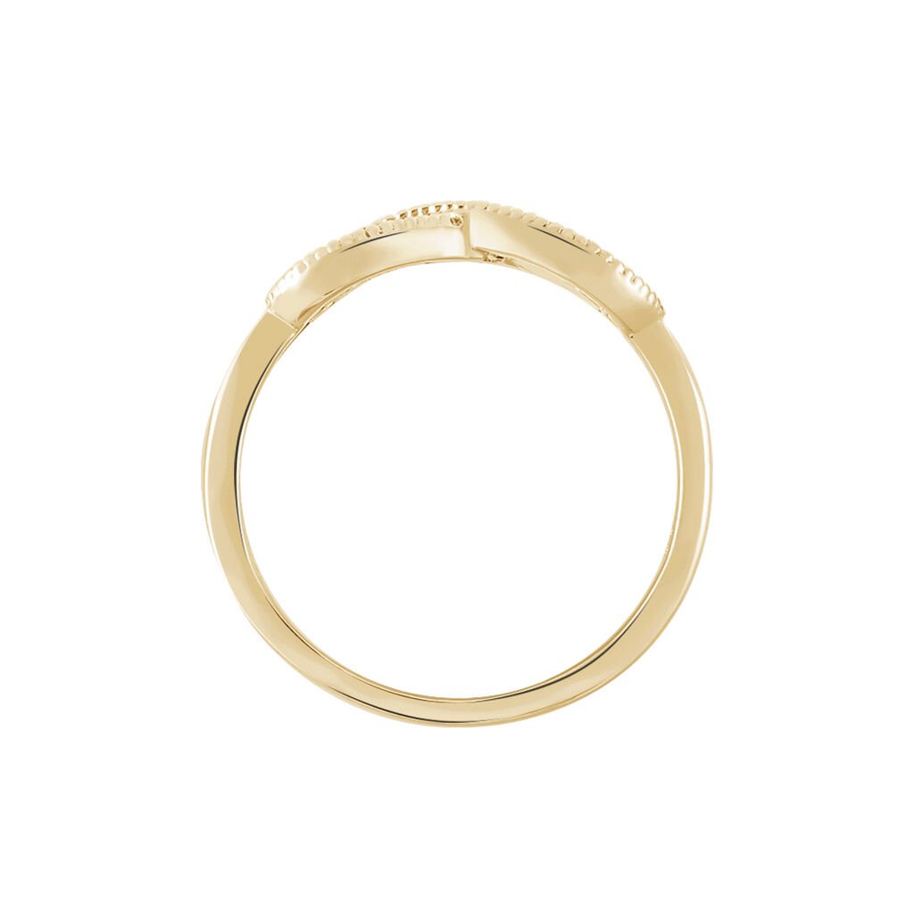 Bague Merane Plaqué Or Jaune Oxyde De Zirconium - Bagues avec pierre Femme | Histoire d’Or
