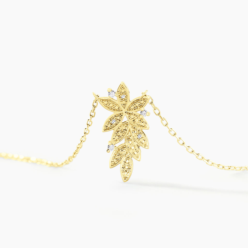 Collier Cezar Or Jaune Diamant - Colliers Femme | Histoire d&rsquo;Or