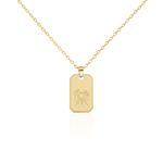 Collier Plaqu&eacute; Or Quintien - Colliers Zodiaque Homme | Histoire d&rsquo;Or