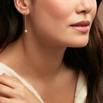 Boucles D'oreilles Pendantes Constantin Argent Rose Oxyde De Zirconium - Boucles d'oreilles fantaisie Femme | Histoire d&rsquo;Or